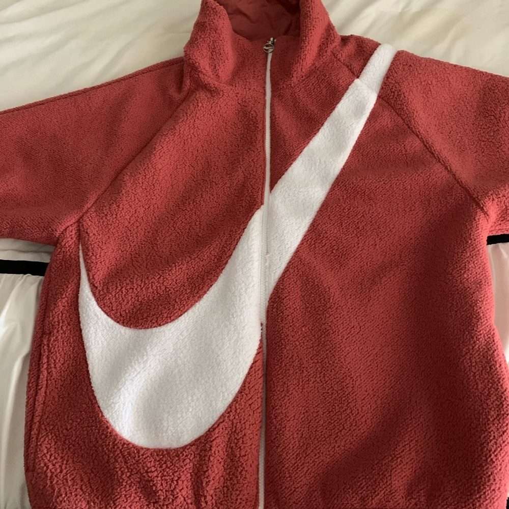 NIKE REVERSIBLE SHERPA REDWOOD CI8937-897 Sz XS
